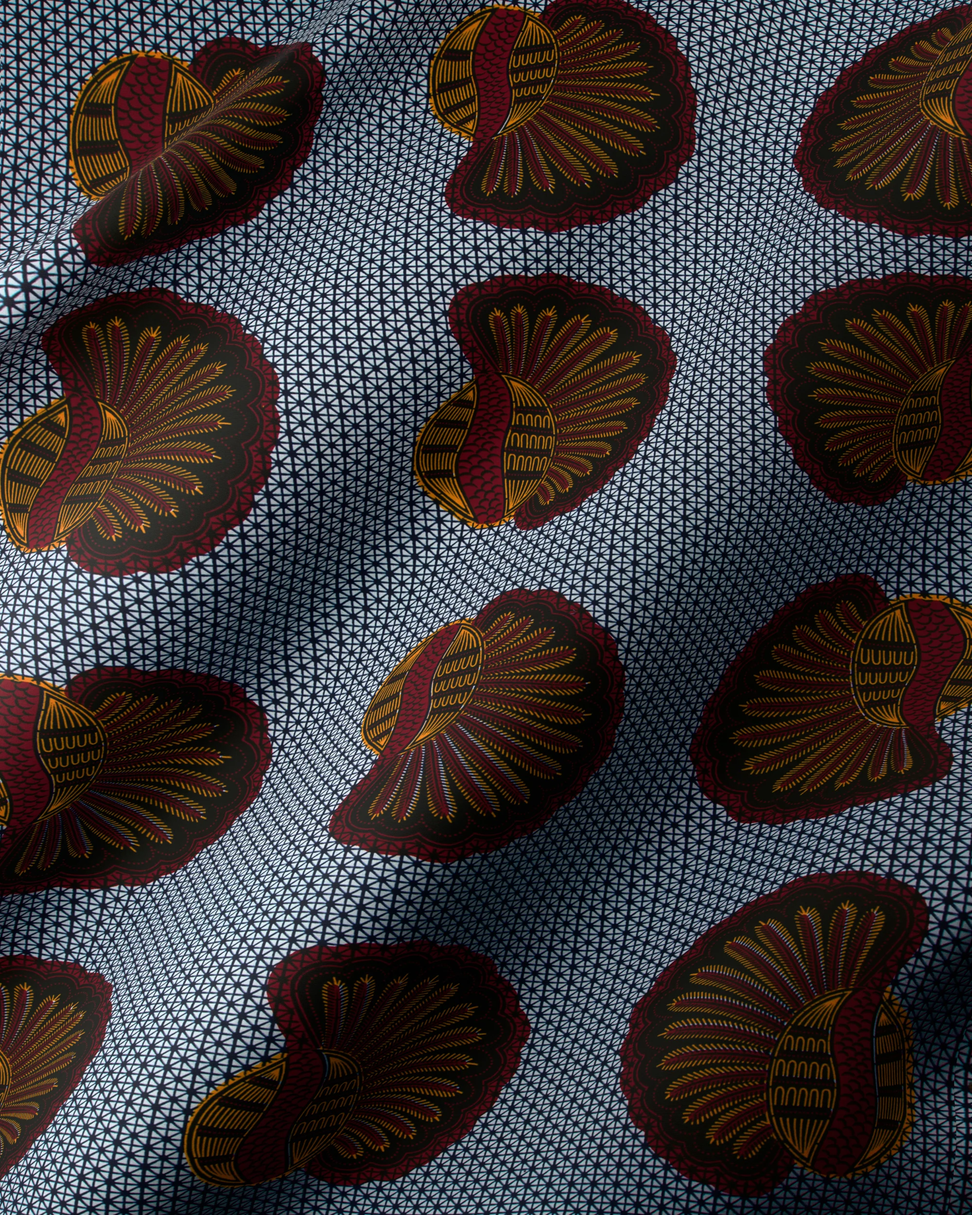 Wax Hollandais | VL00012.201 | Bunch of Bananas, Helmet, Kimba, Shell