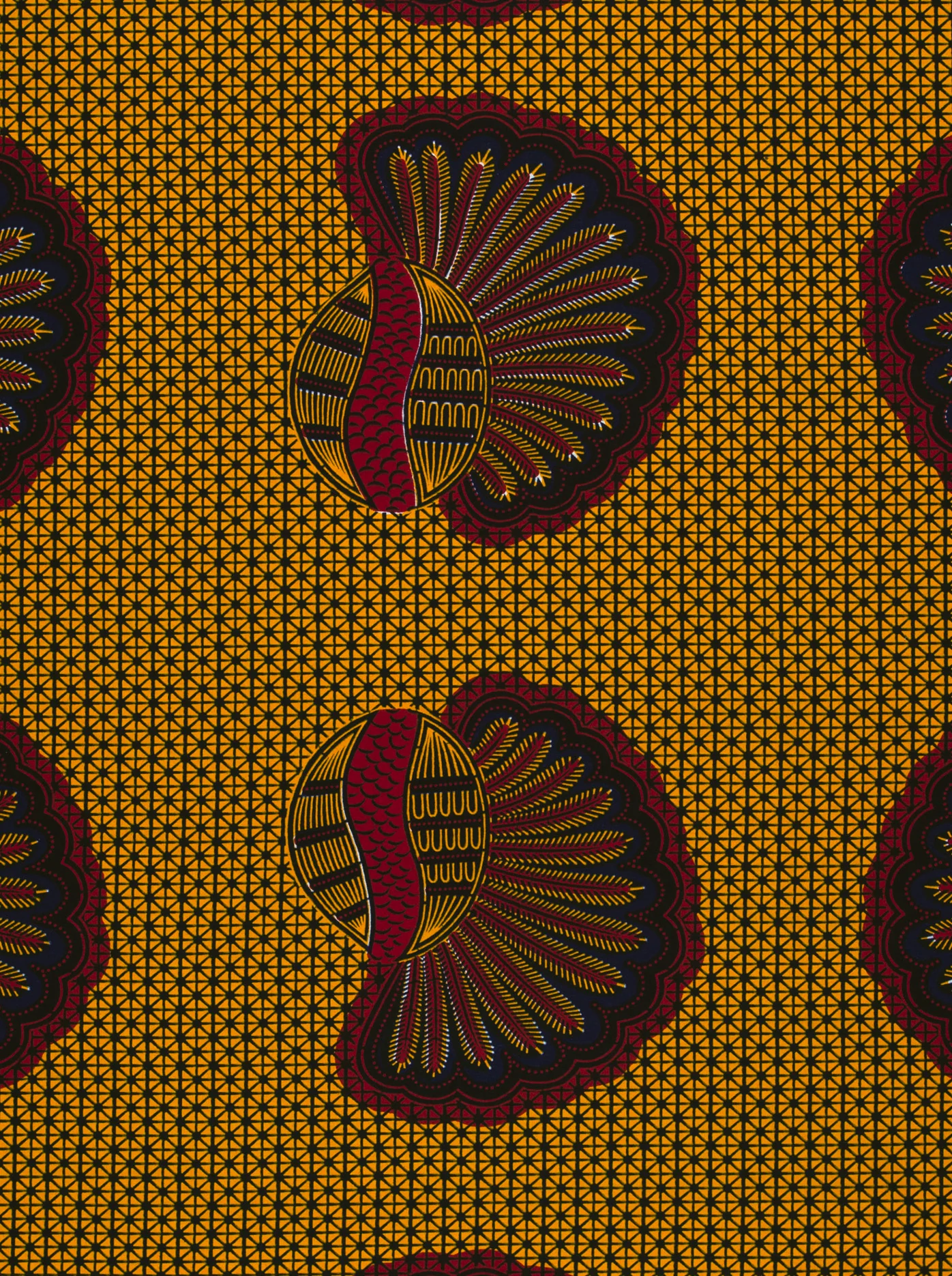 Wax Hollandais | VL00012.205 | Bunch of Bananas, Helmet, Kimba, Shell - Image 3