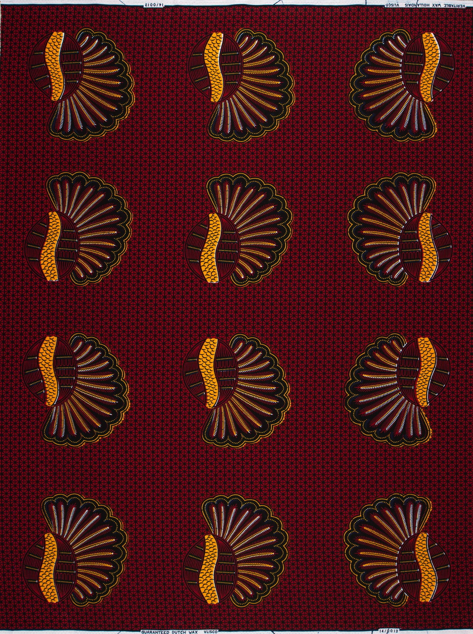 Wax Hollandais | VL00012.219 | Bunch of Bananas, Helmet, Kimba, Shell - Image 4