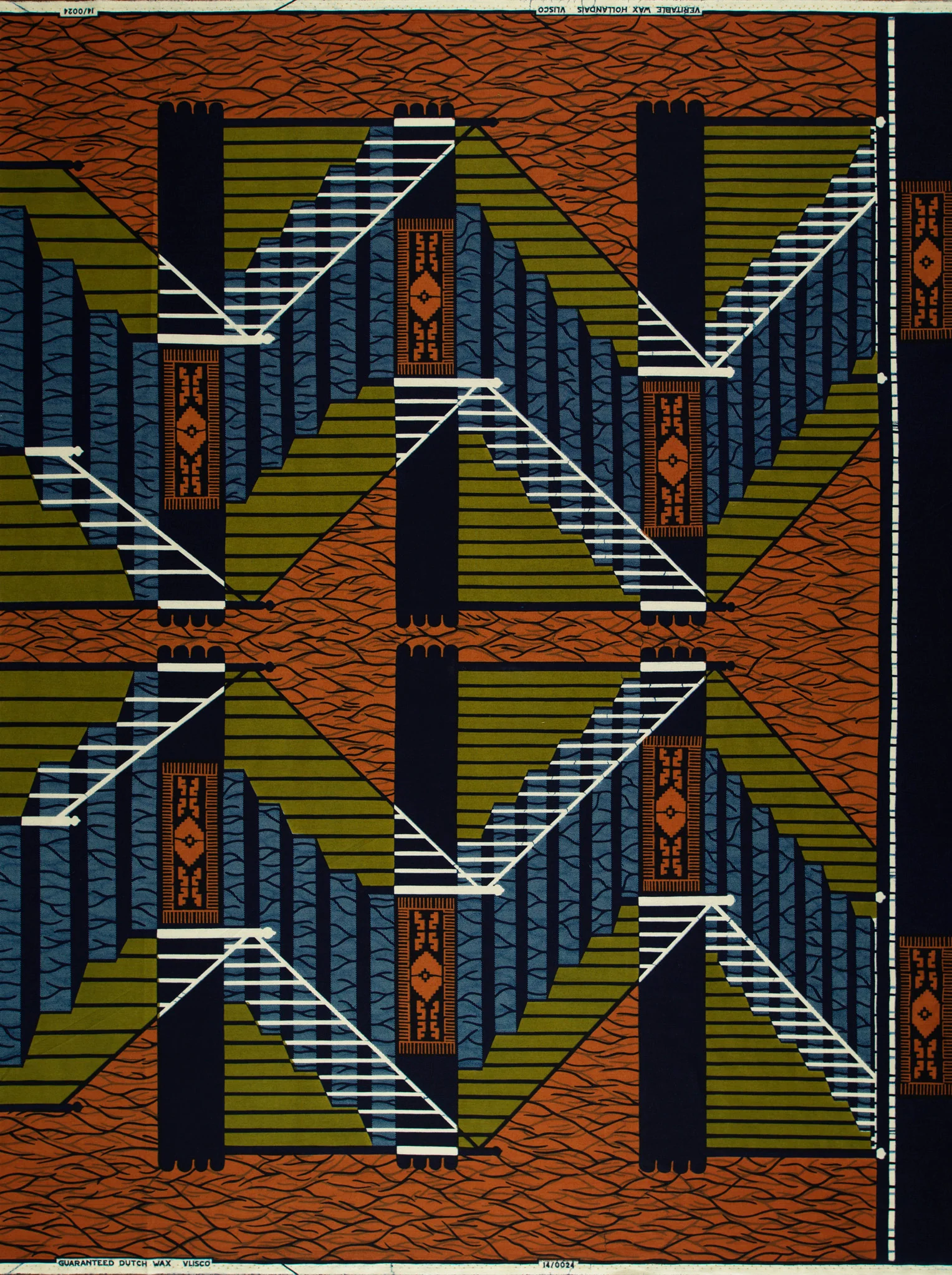 Wax Hollandais | VL00024.081 | Atrakpui Gtbele antwele, Big Step, Staircase - Image 4