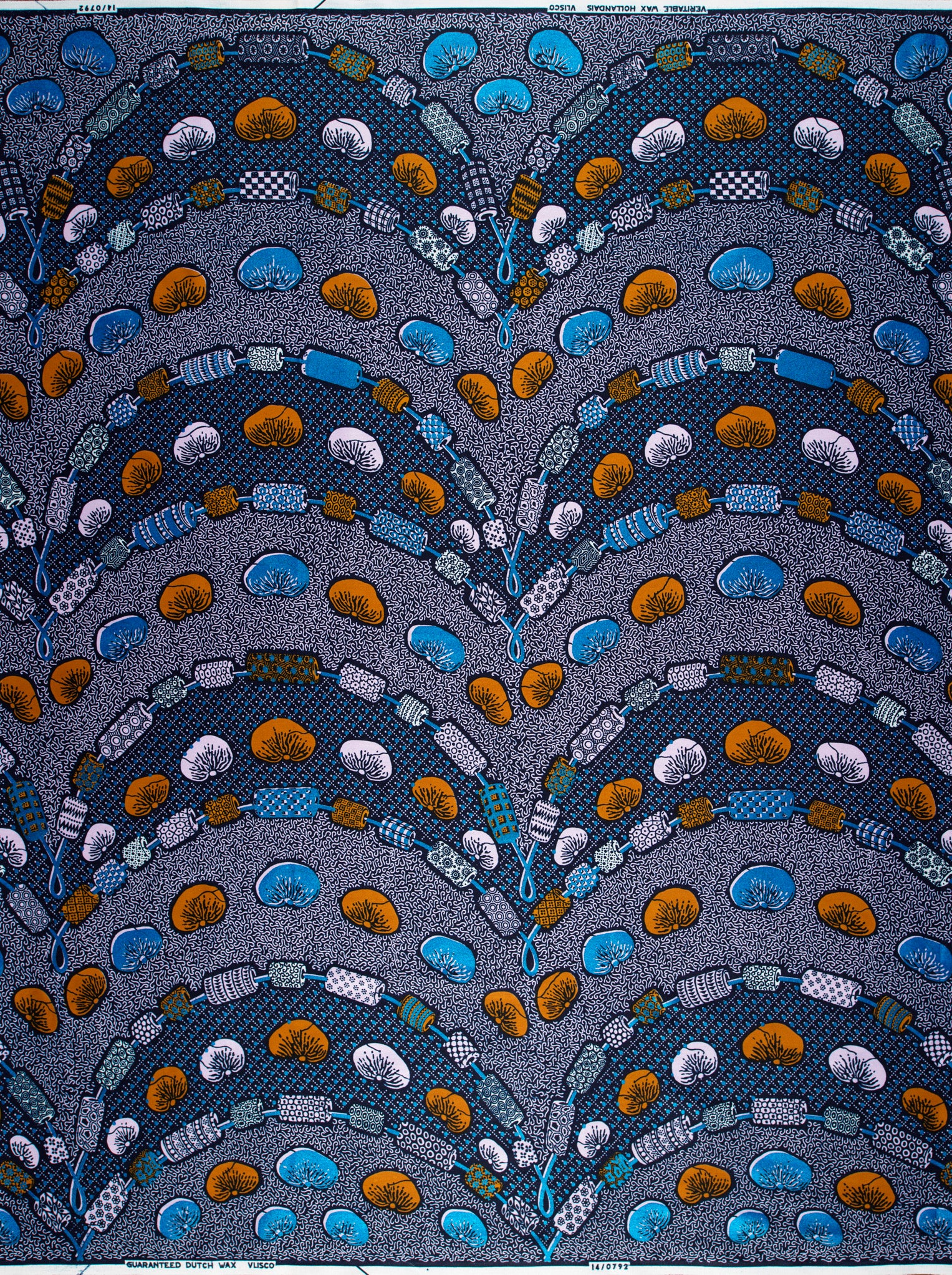 Wax Hollandais | VL00792.277 | Royal Blue Embellished - Image 4