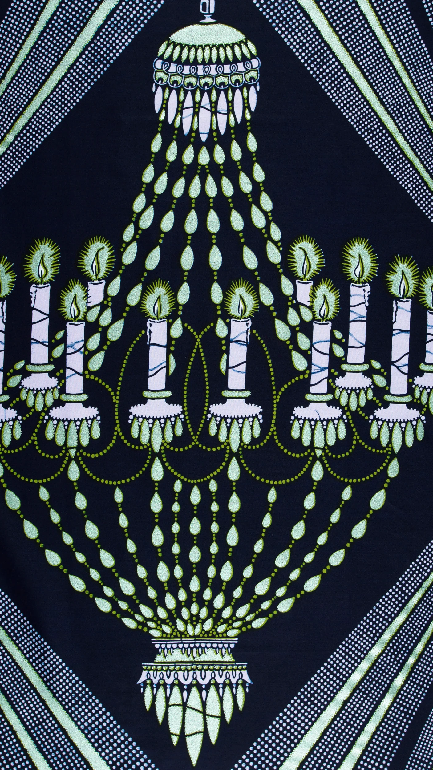 Wax Hollandais | VL00927.100 | Pastel Green Embellished - Image 3