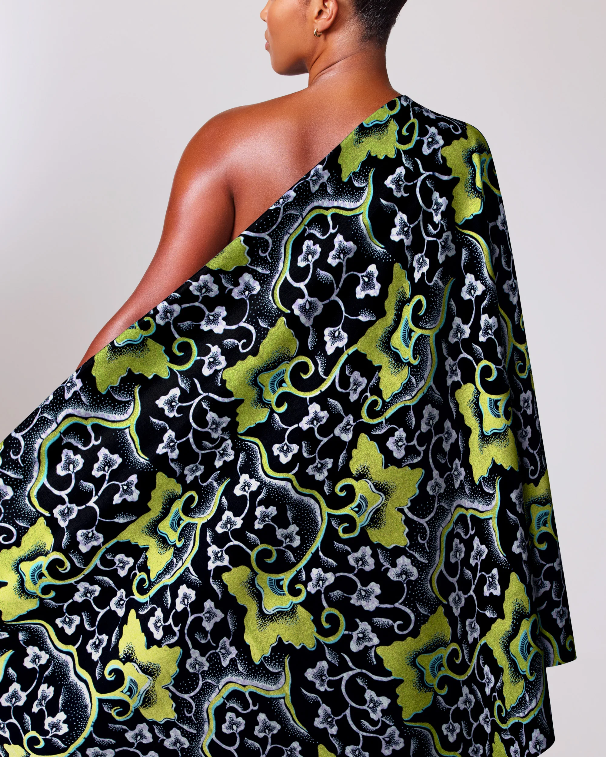 Wax Hollandais | VL03096.010 | Lime Green Embellished - Image 2