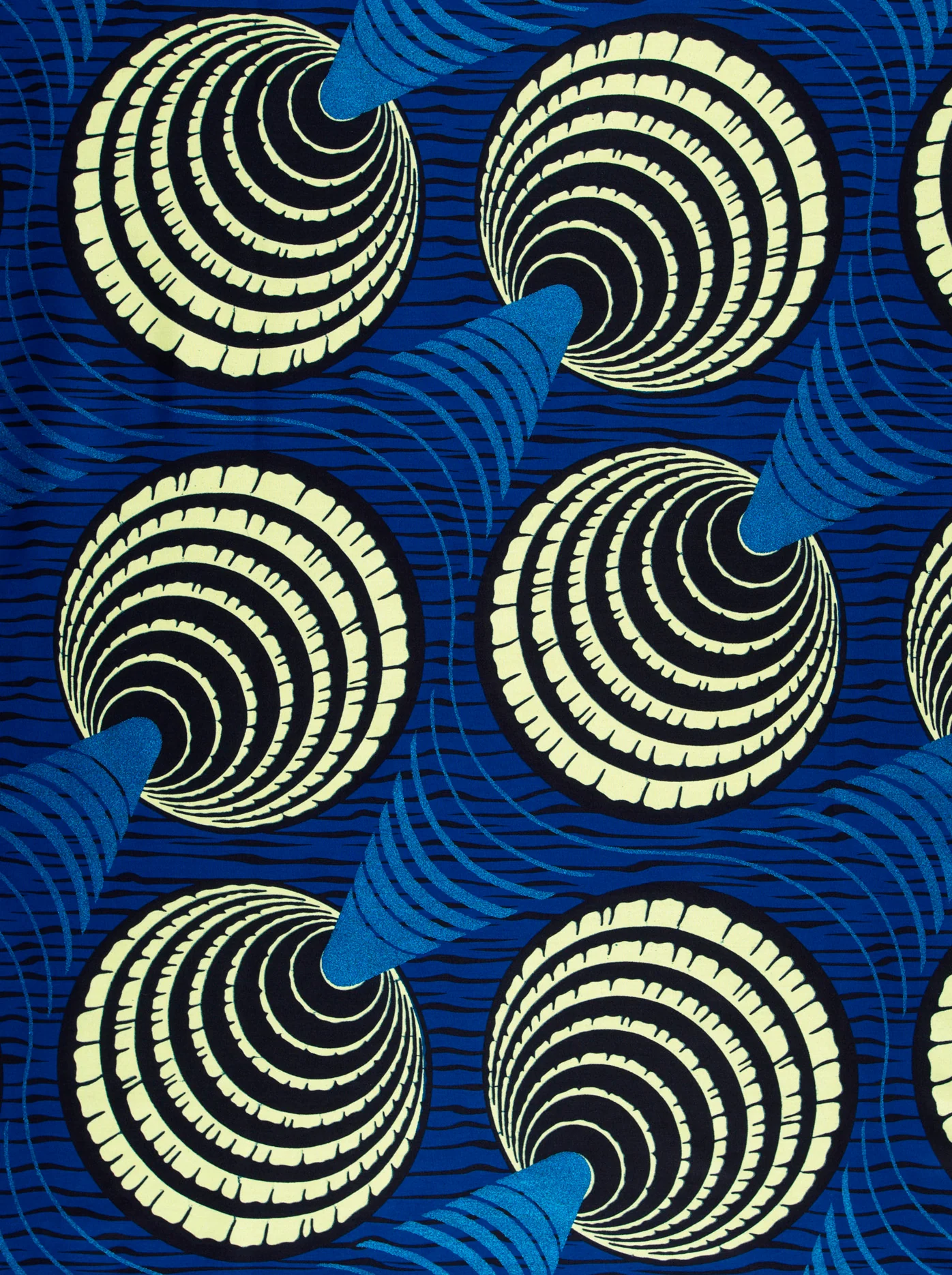 Wax Hollandais | VL03636.194 | Royal Blue Embellished - Image 3