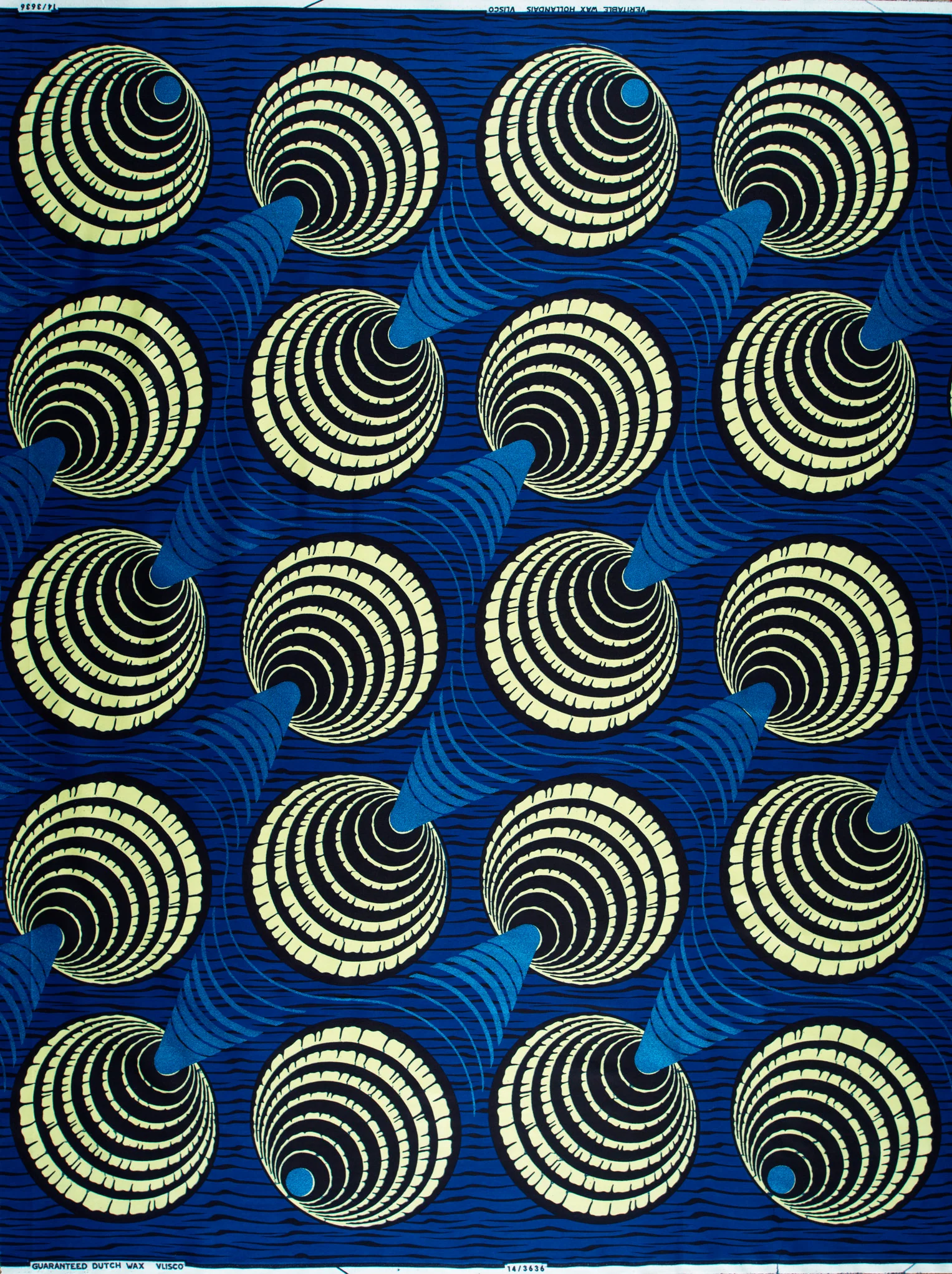 Wax Hollandais | VL03636.194 | Royal Blue Embellished - Image 4
