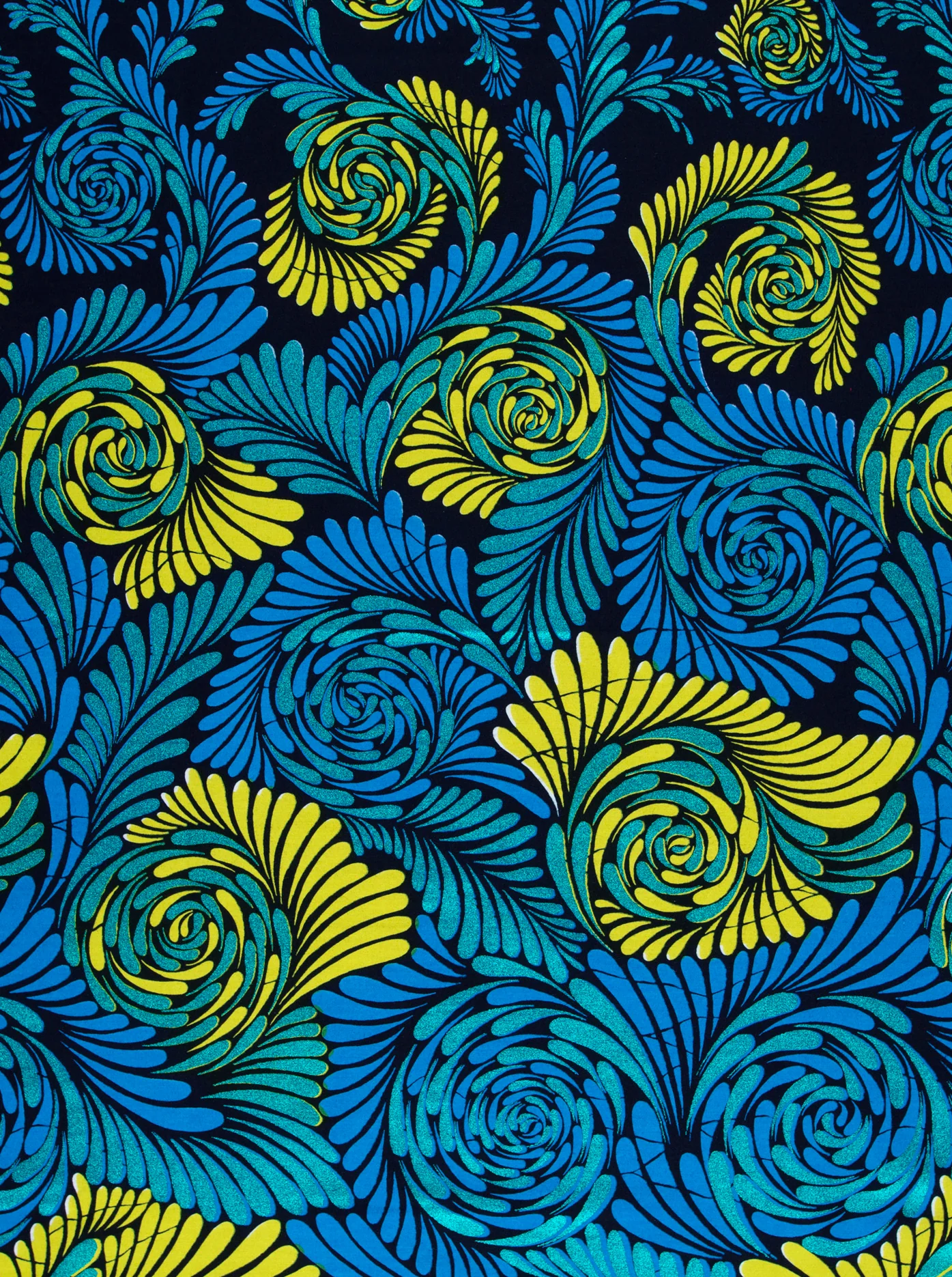 Wax Hollandais | VL03674.011 | Blue Embellished - Image 3