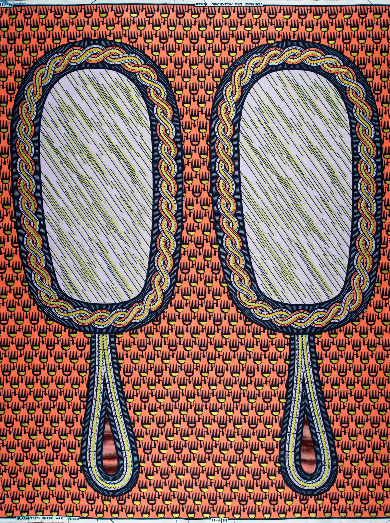Wax Hollandais | VL04295.094 | Lime Green Embellished - Image 4
