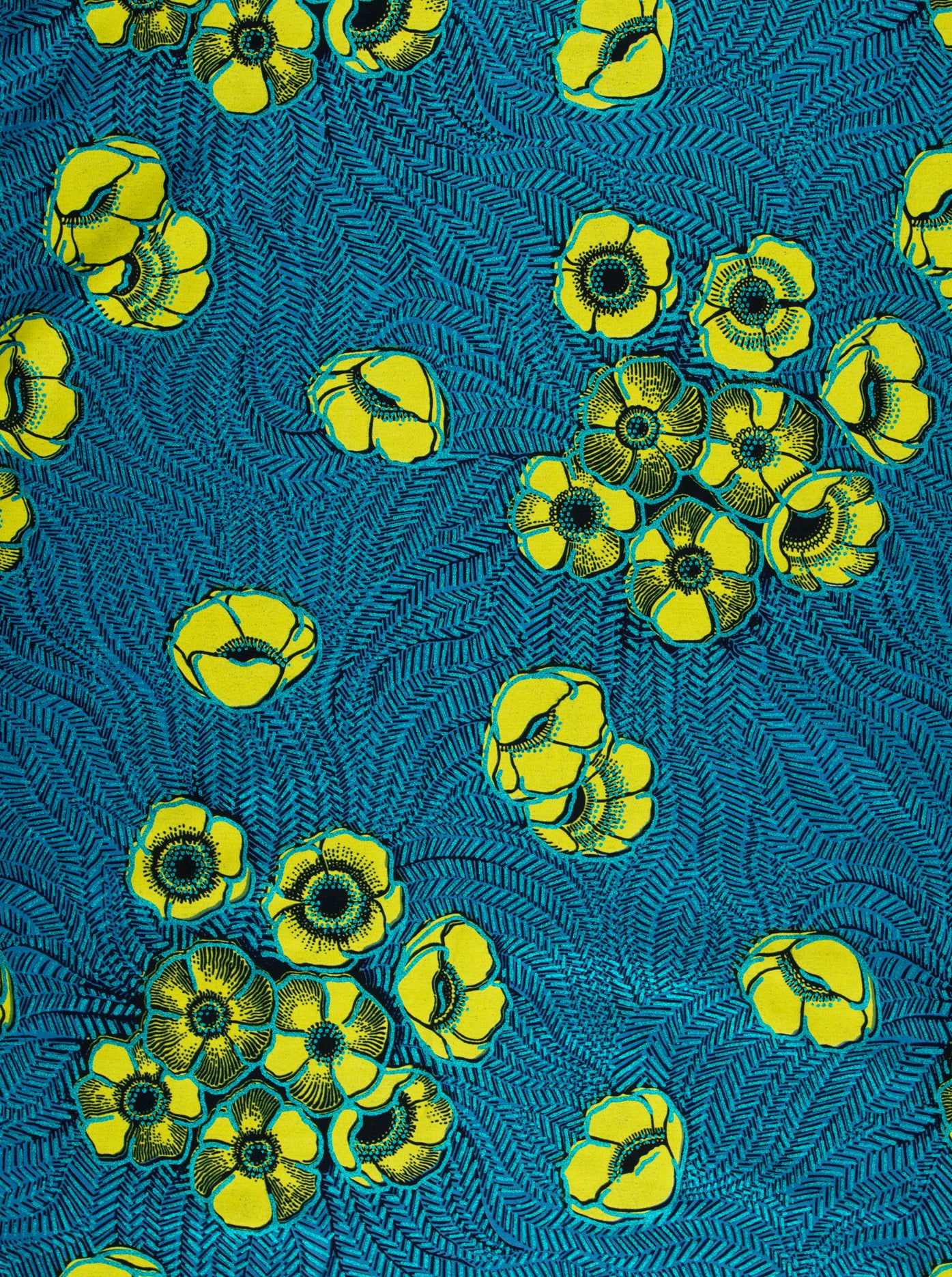 Wax Hollandais | VL08621.018 | Blue Embellished - Image 3