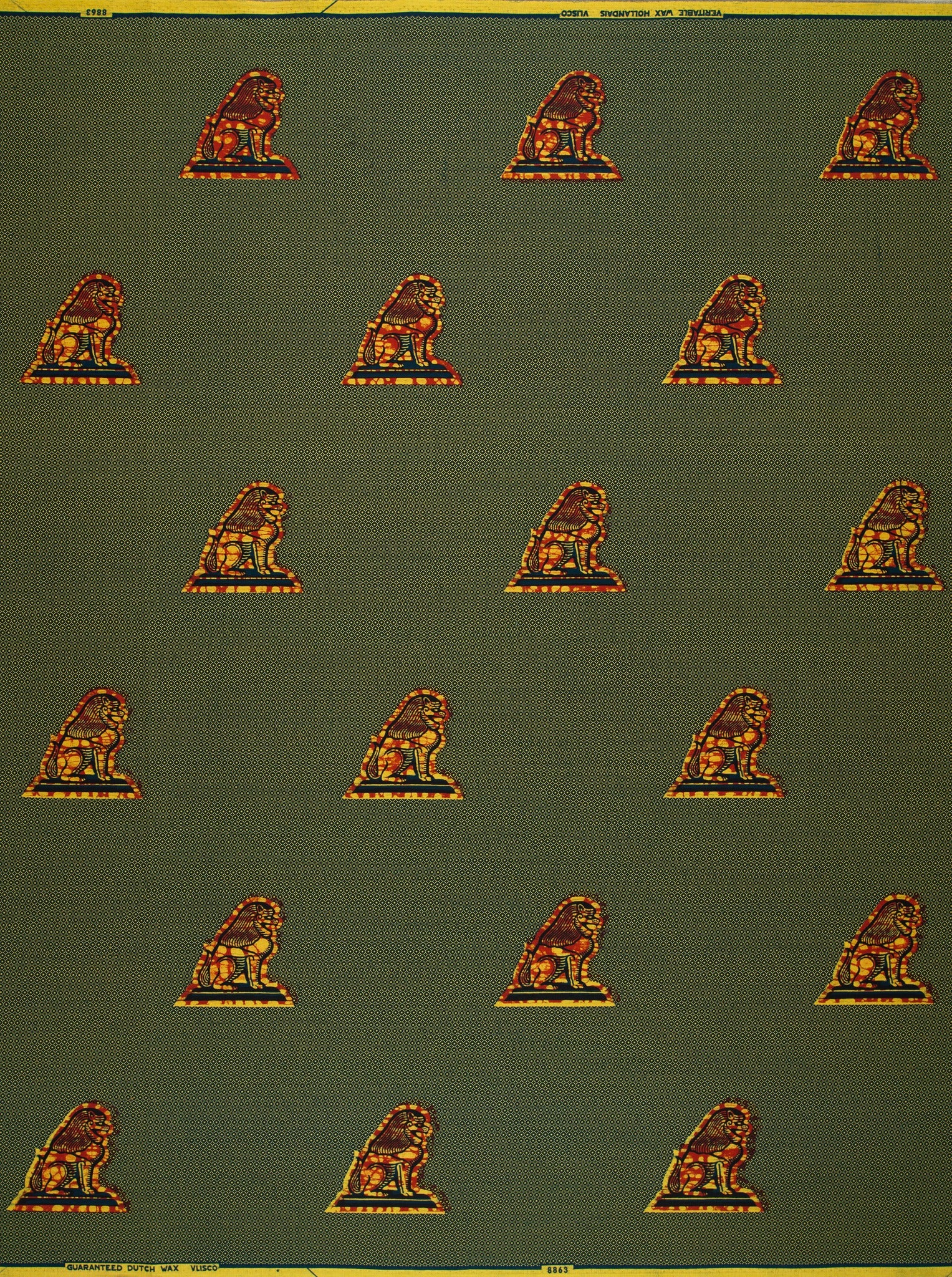 Wax Hollandais | VL08863.079 | I am sitting at my Gate, Lion of Judah, Lion's Head, The Force - Image 4