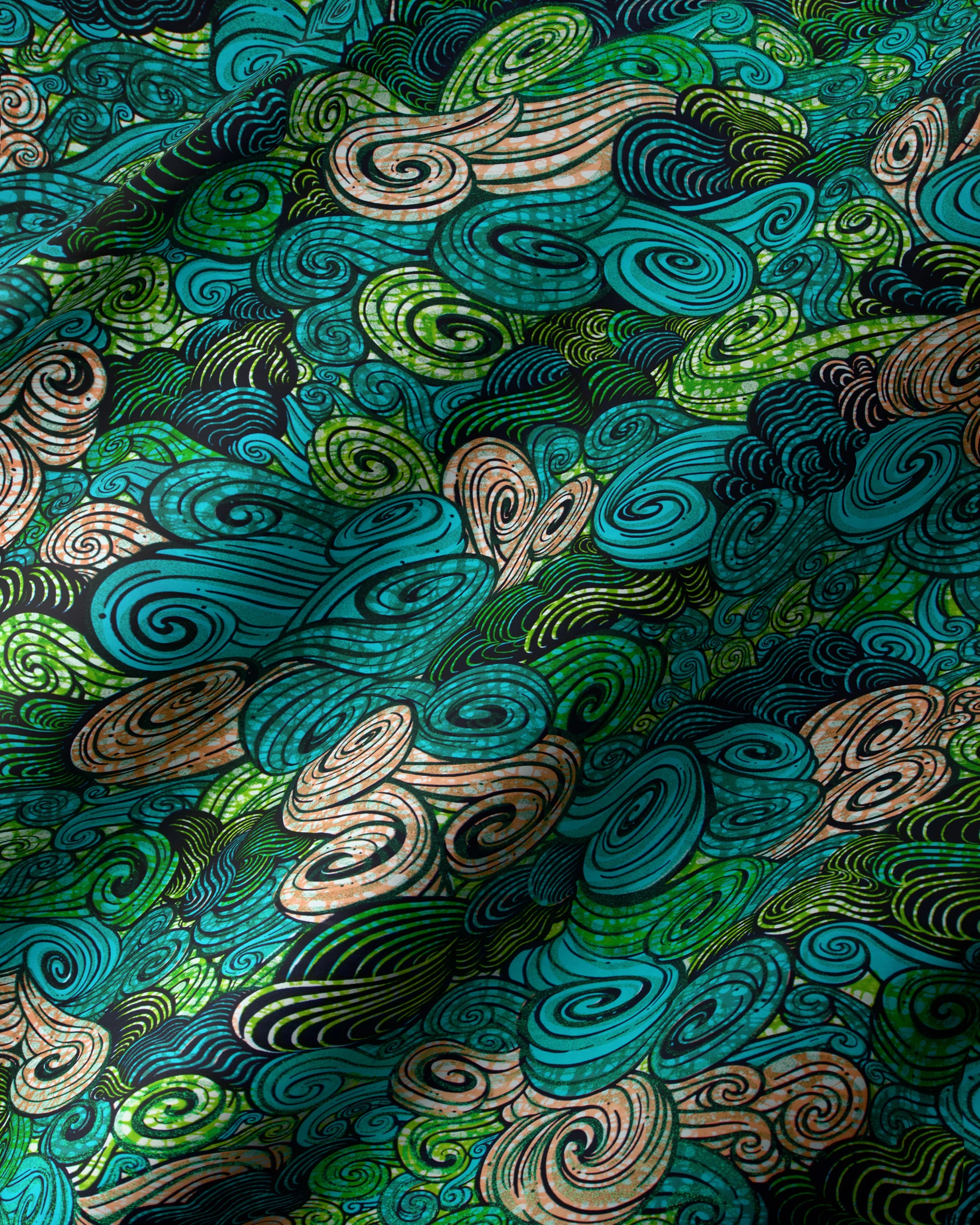 Grand Super-Wax | VLS2604.002 | Green Shine Embellished