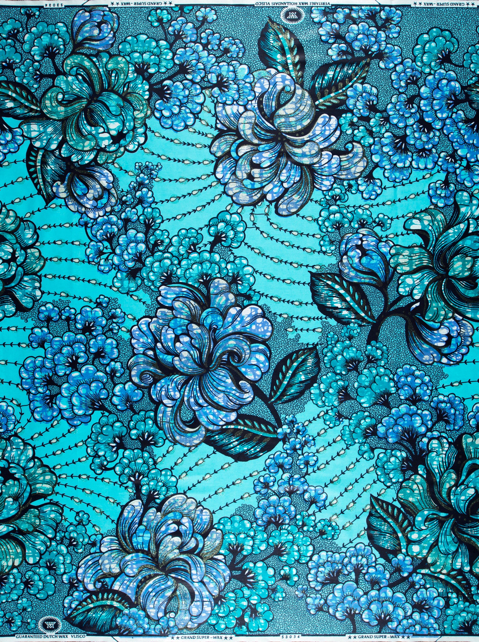 Grand Super-Wax | VLS3034.008 | Pastel Green Glitter Embellished - Image 4