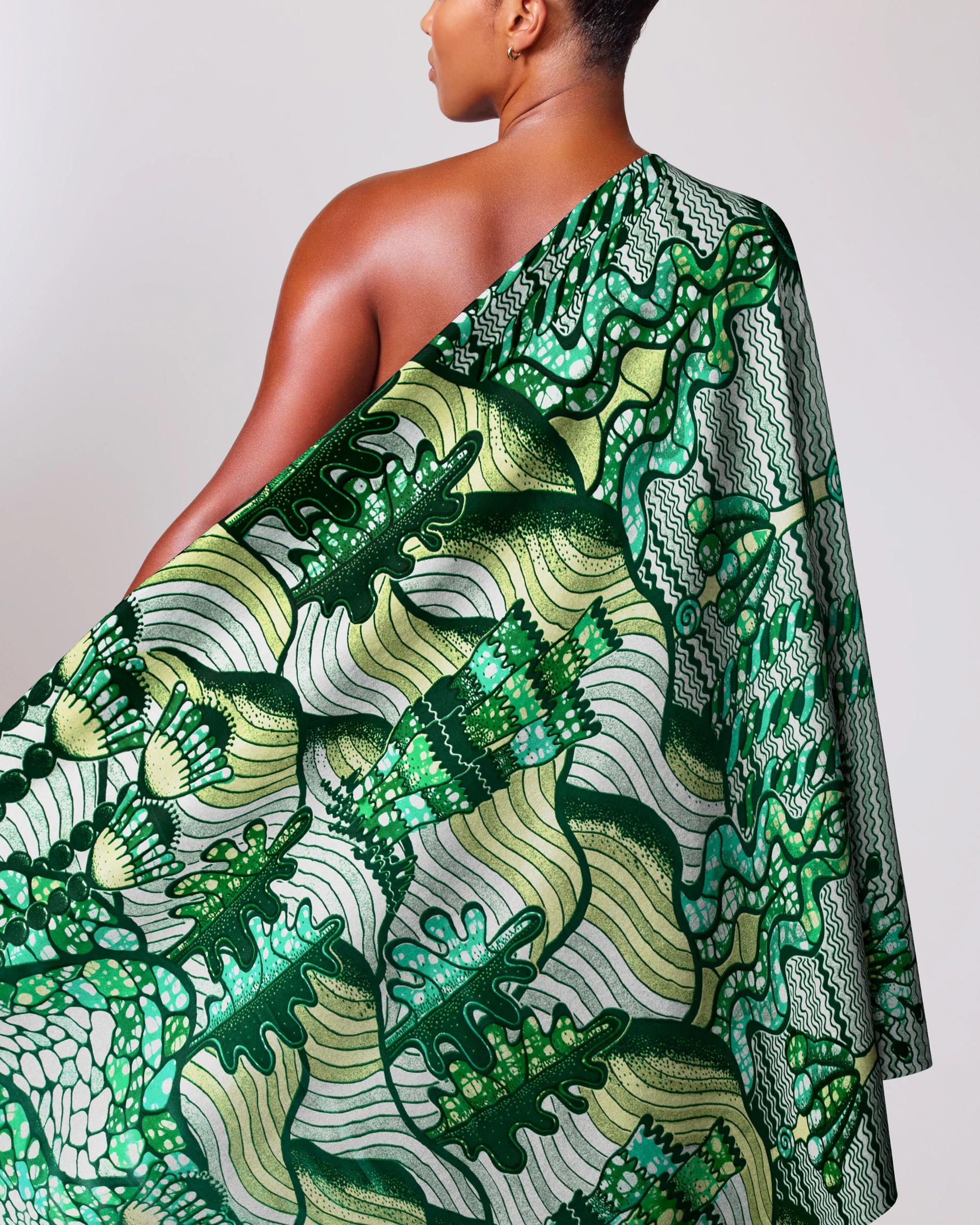 Grand Super-Wax | VLS7857.005 | Green Glitter Embellished - Image 2