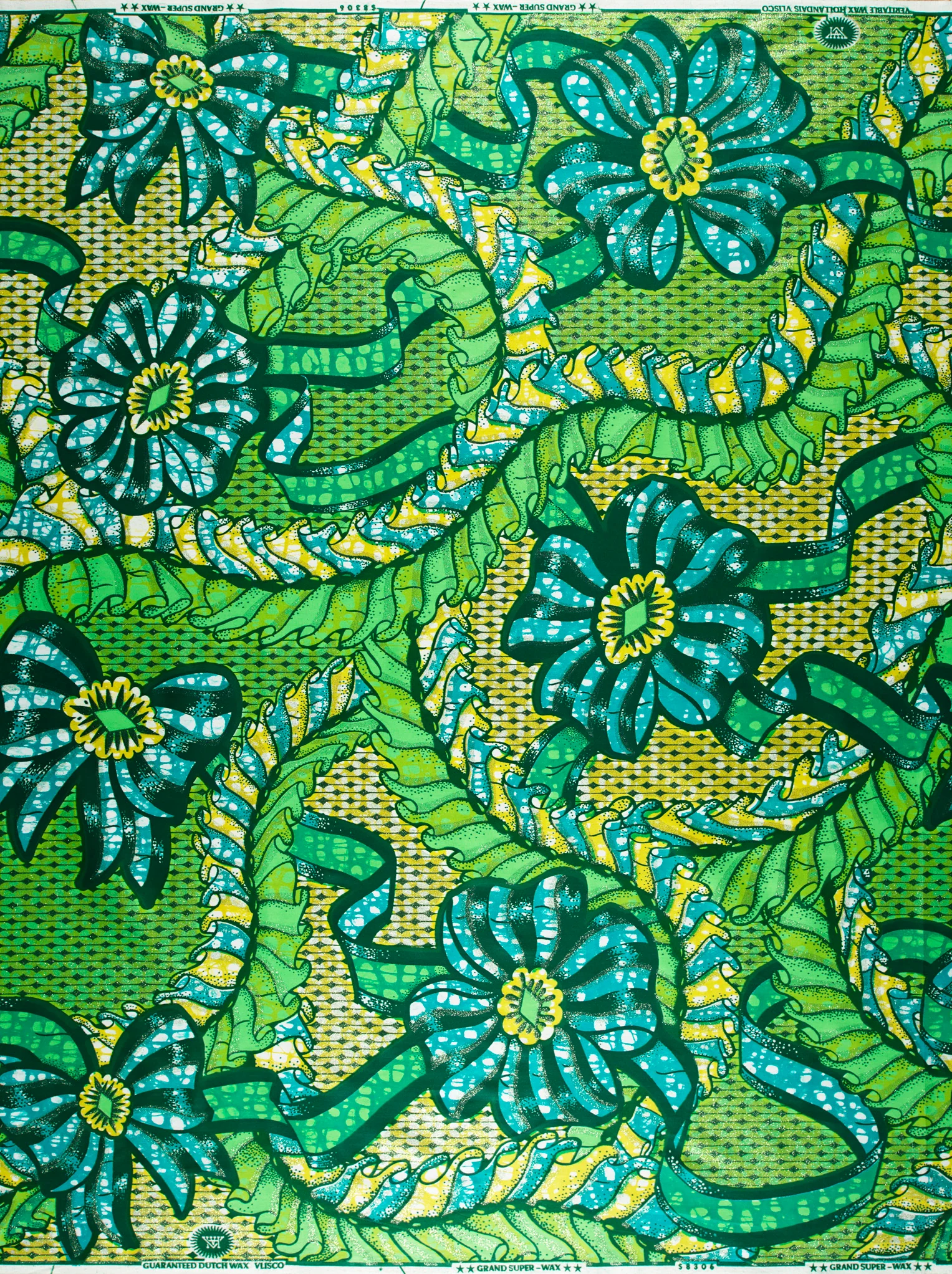 Grand Super-Wax | VLS8306.002 | Pastel Green Glitter Embellished - Image 4