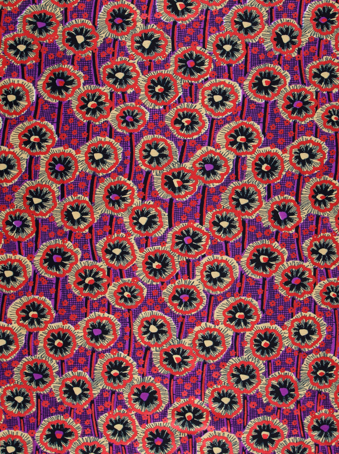 Wax Hollandais | VLW0404.018 | Red Embellished - Image 3
