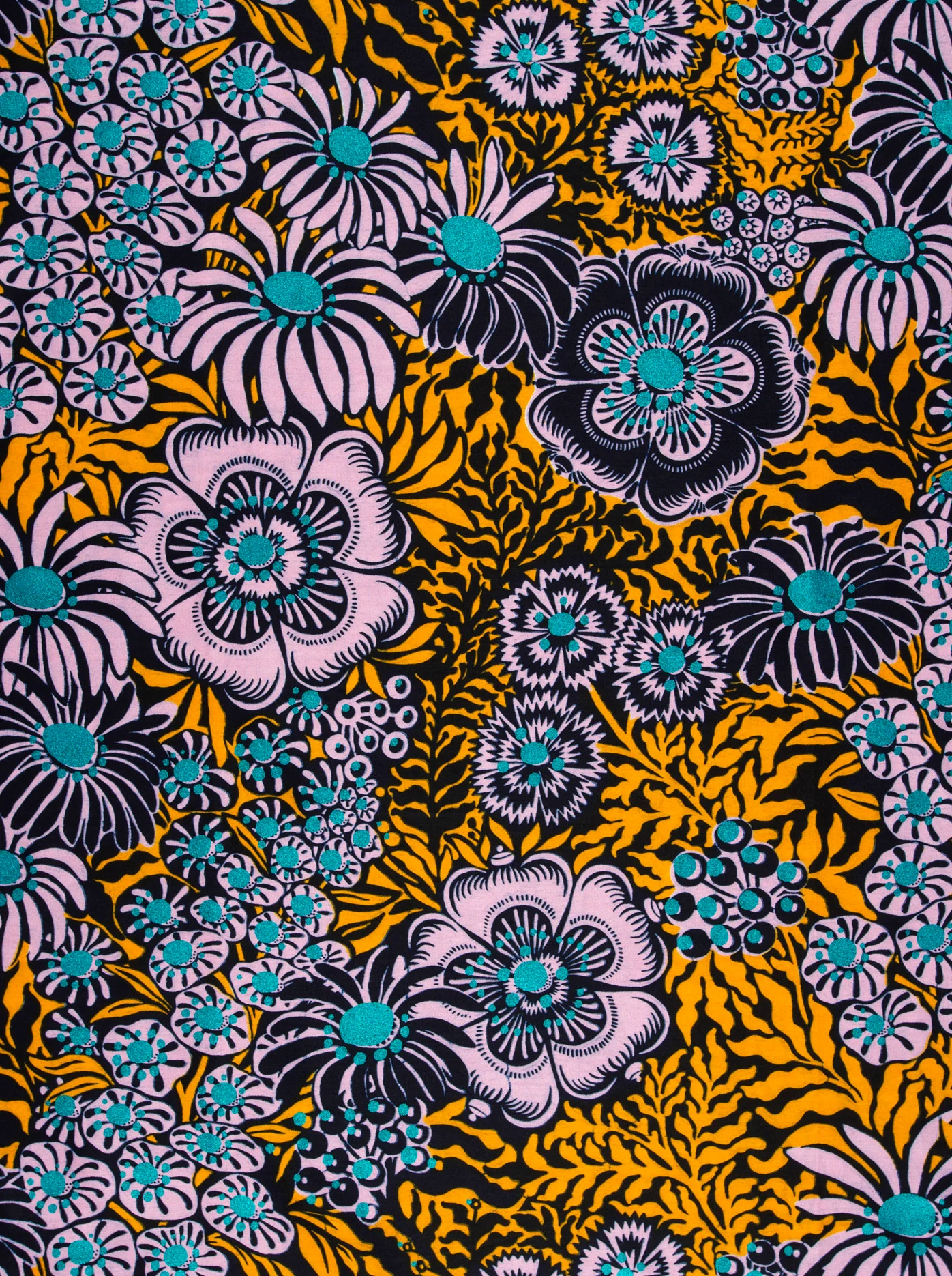 Wax Hollandais | VLW3256.016 | Blue Embellished - Image 3
