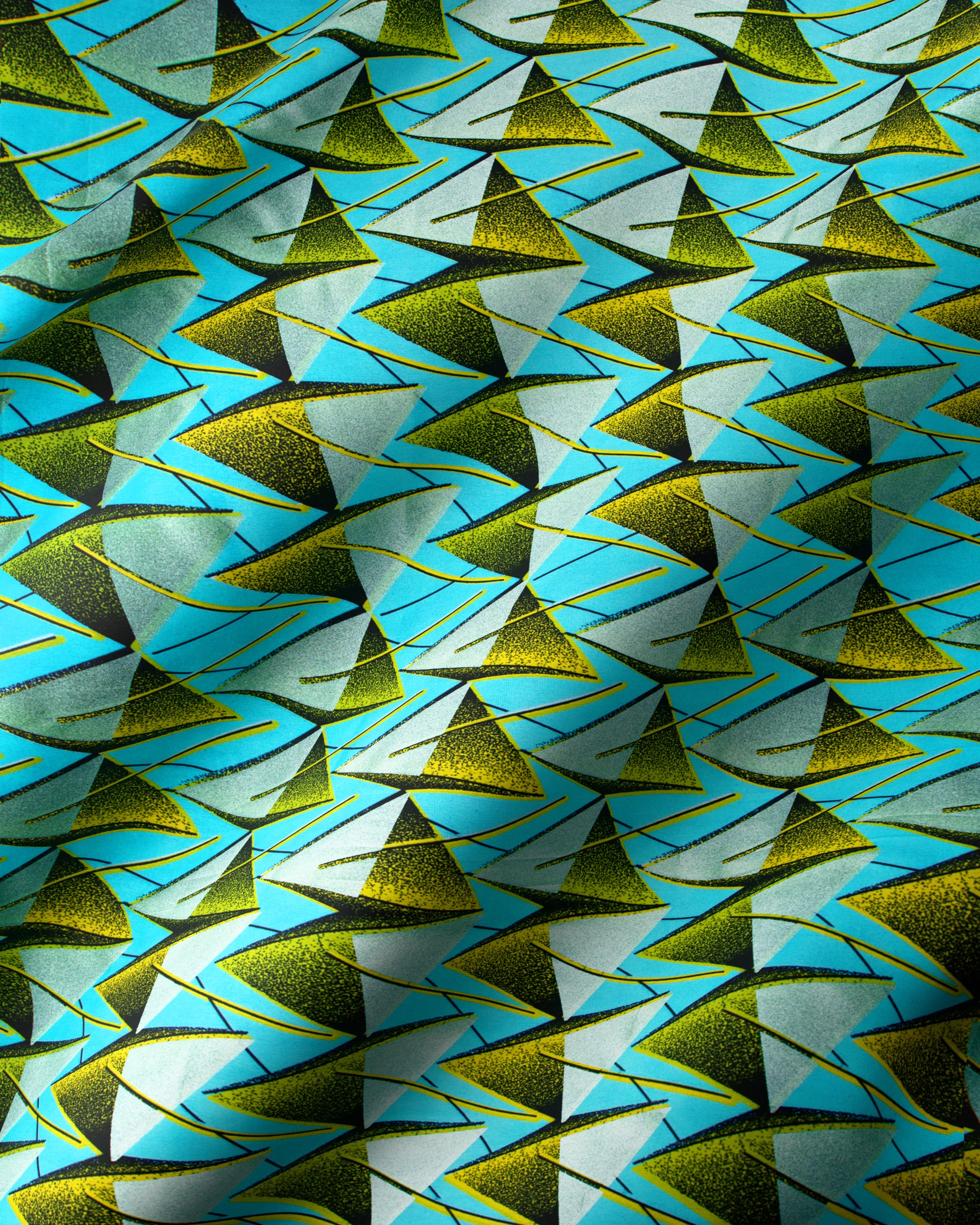 Wax Hollandais | VLW4168.020 | Pastel Green Embellished