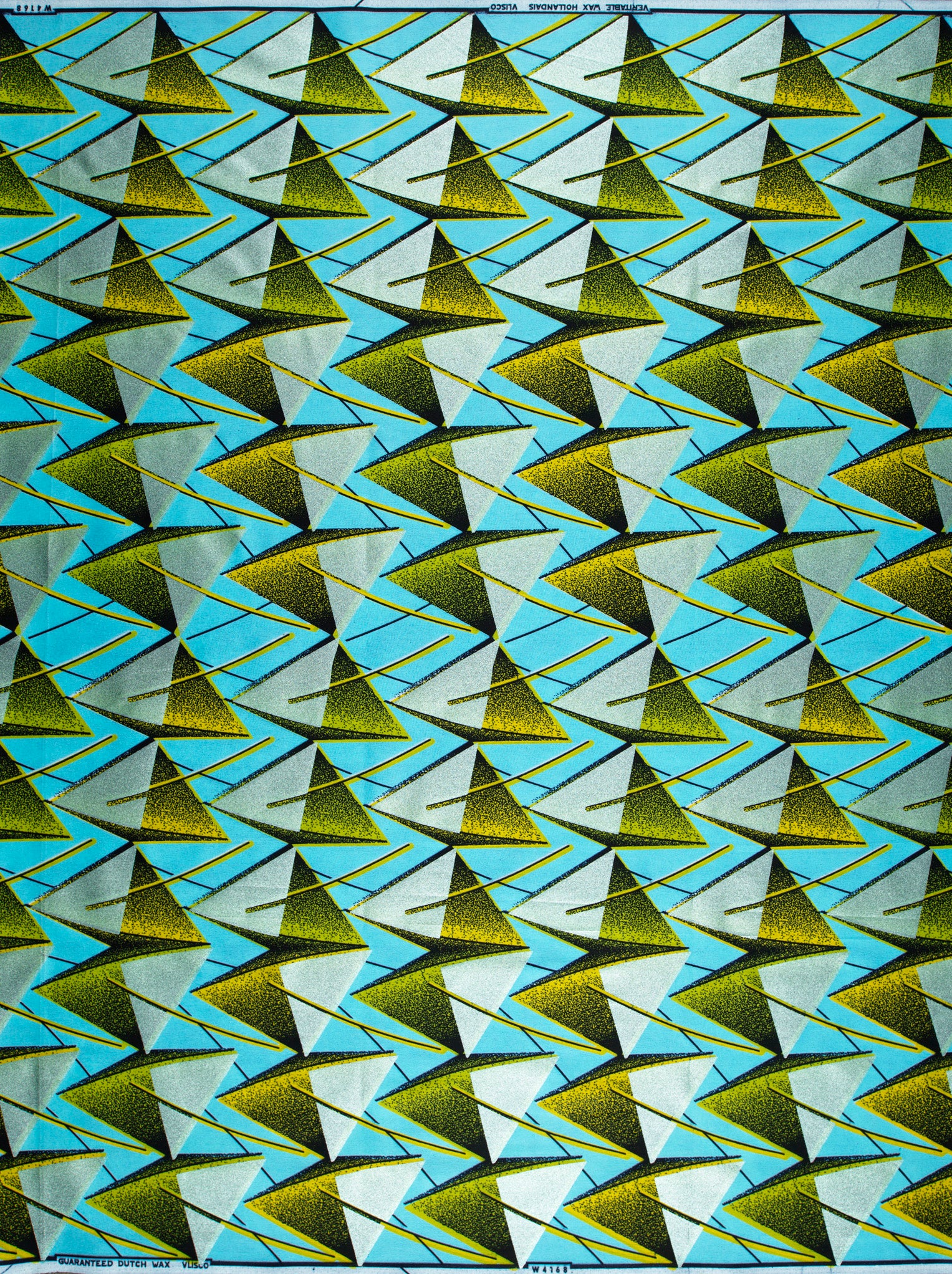 Wax Hollandais | VLW4168.020 | Pastel Green Embellished - Image 4