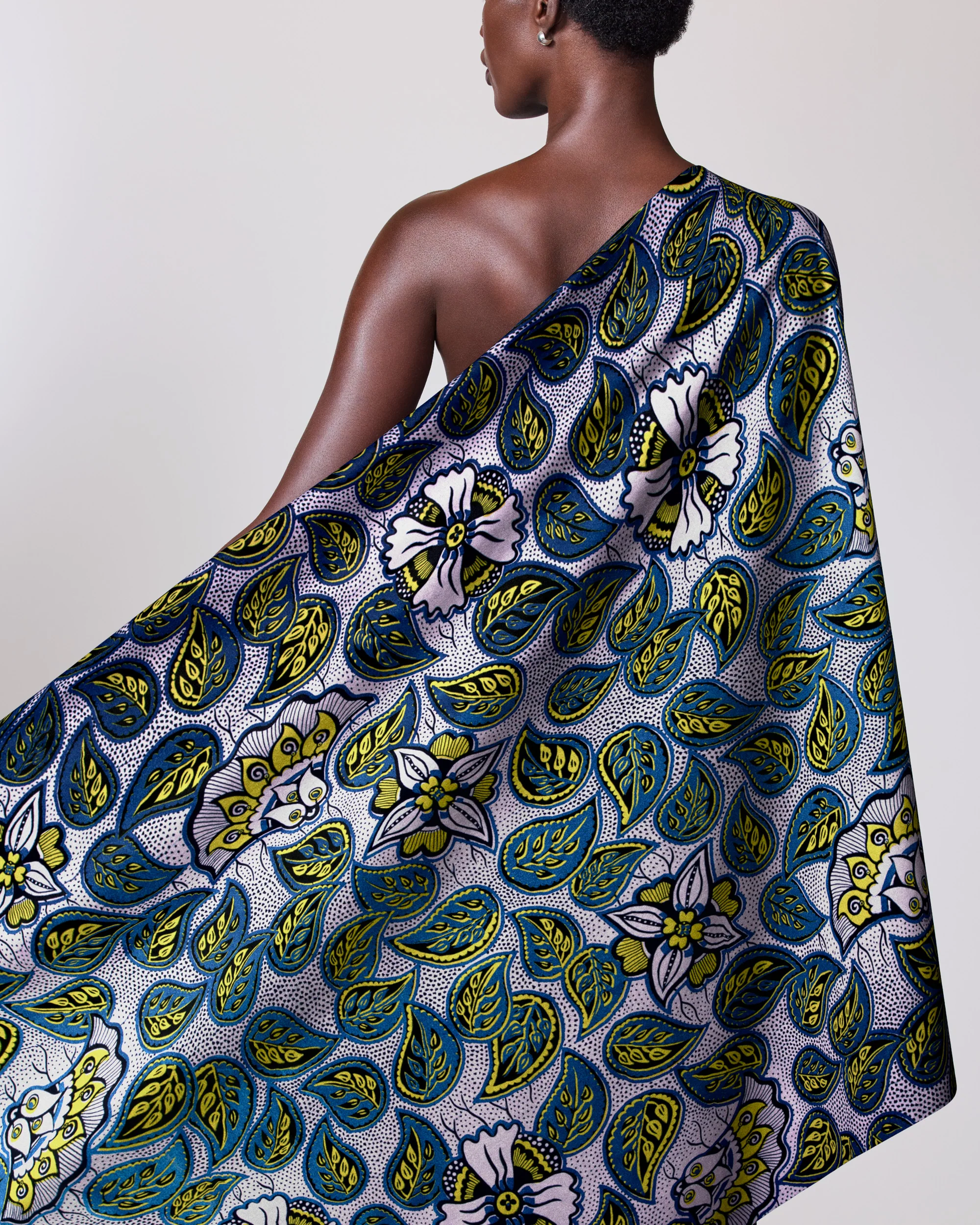 Wax Hollandais | VLW4450.017 | Royal Blue Embellished - Image 2