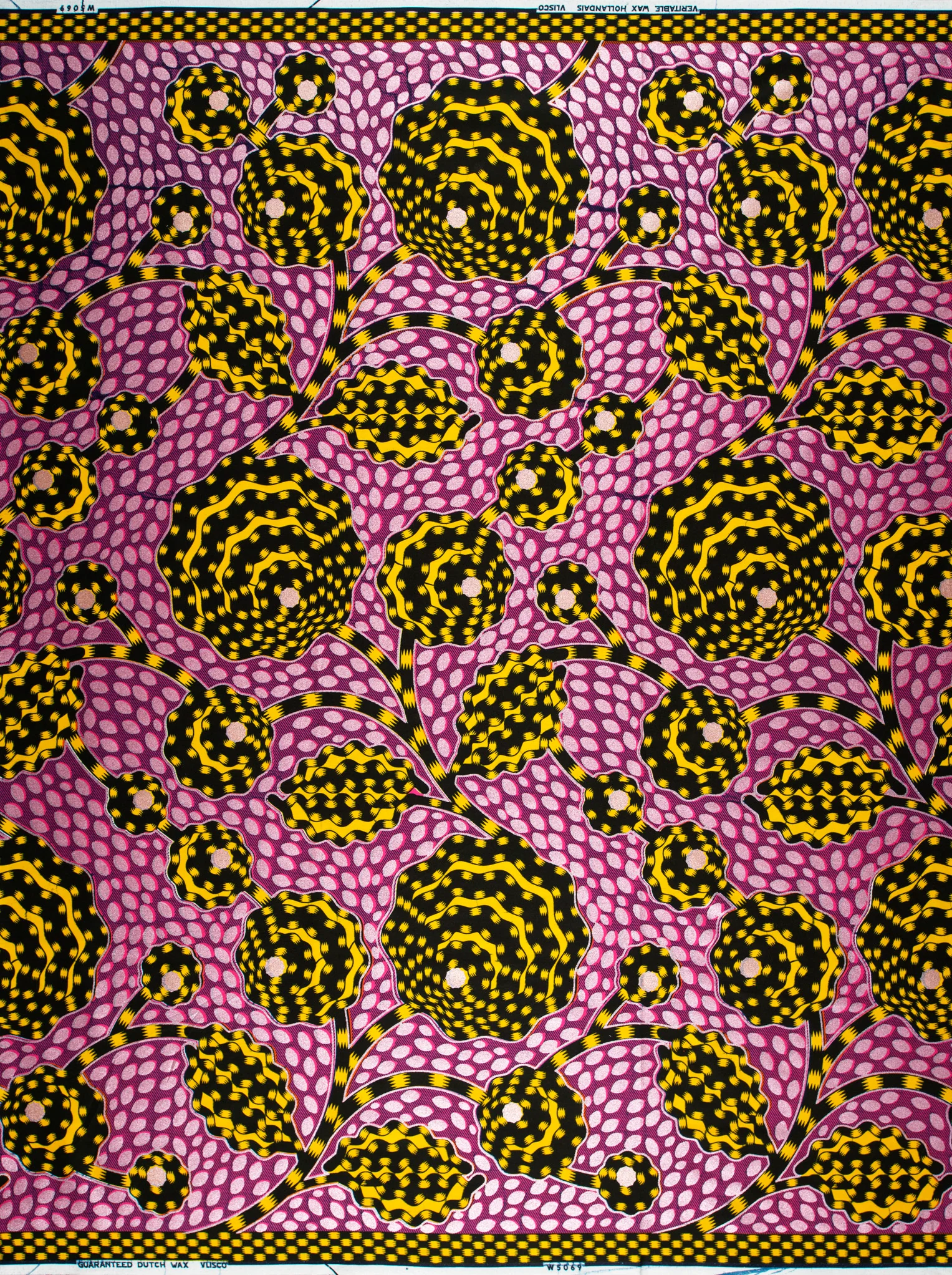Wax Hollandais | VLW5069.013 | Pastel Pink Embellished - Image 4
