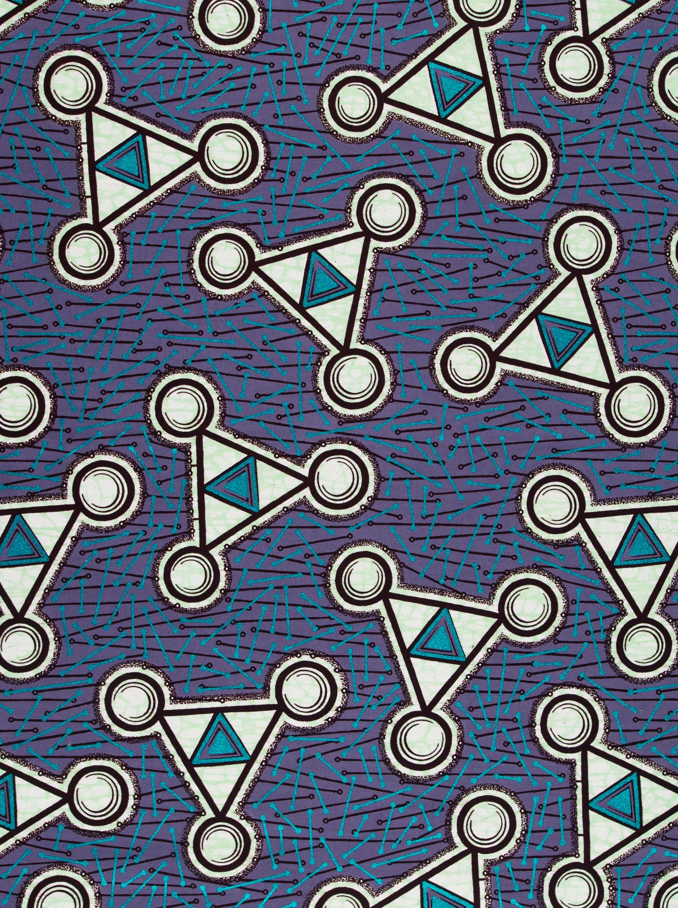 Wax Hollandais | VLW5502.006 | Blue Embellished - Image 3