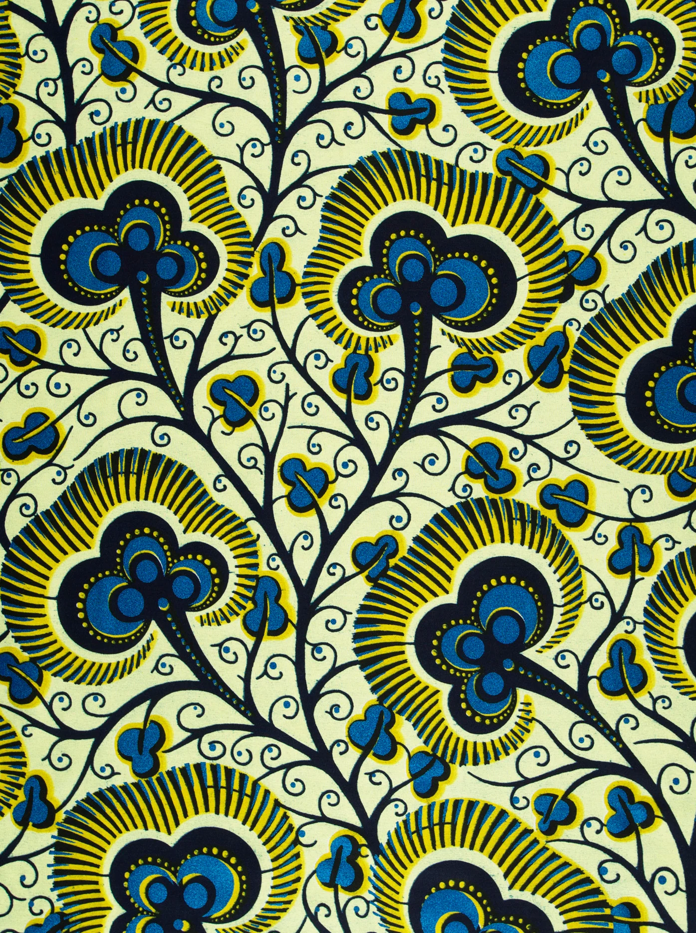 Wax Hollandais | VLW7374.013 | Royal Blue Embellished - Image 3